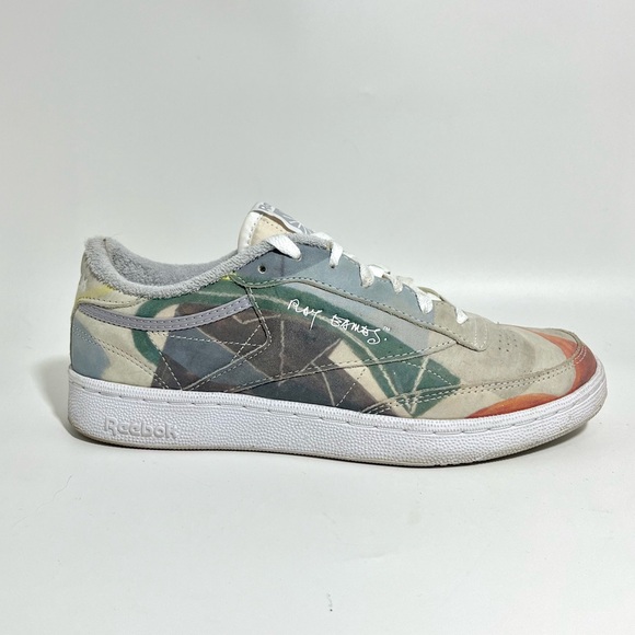 REEBOK CLUB C 85 X EAMES "COMPOSITION" Multi GY Men 8 1068 Sneaker Shoe Trainer - Picture 2 of 10